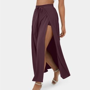 Halara flowy maxi skirt with shorts
